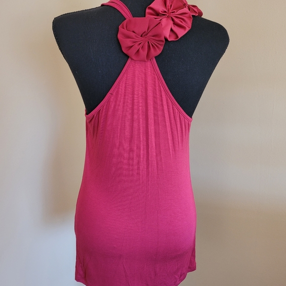NWOT Deep Red Racerback Tank Top - Picture 3 of 11